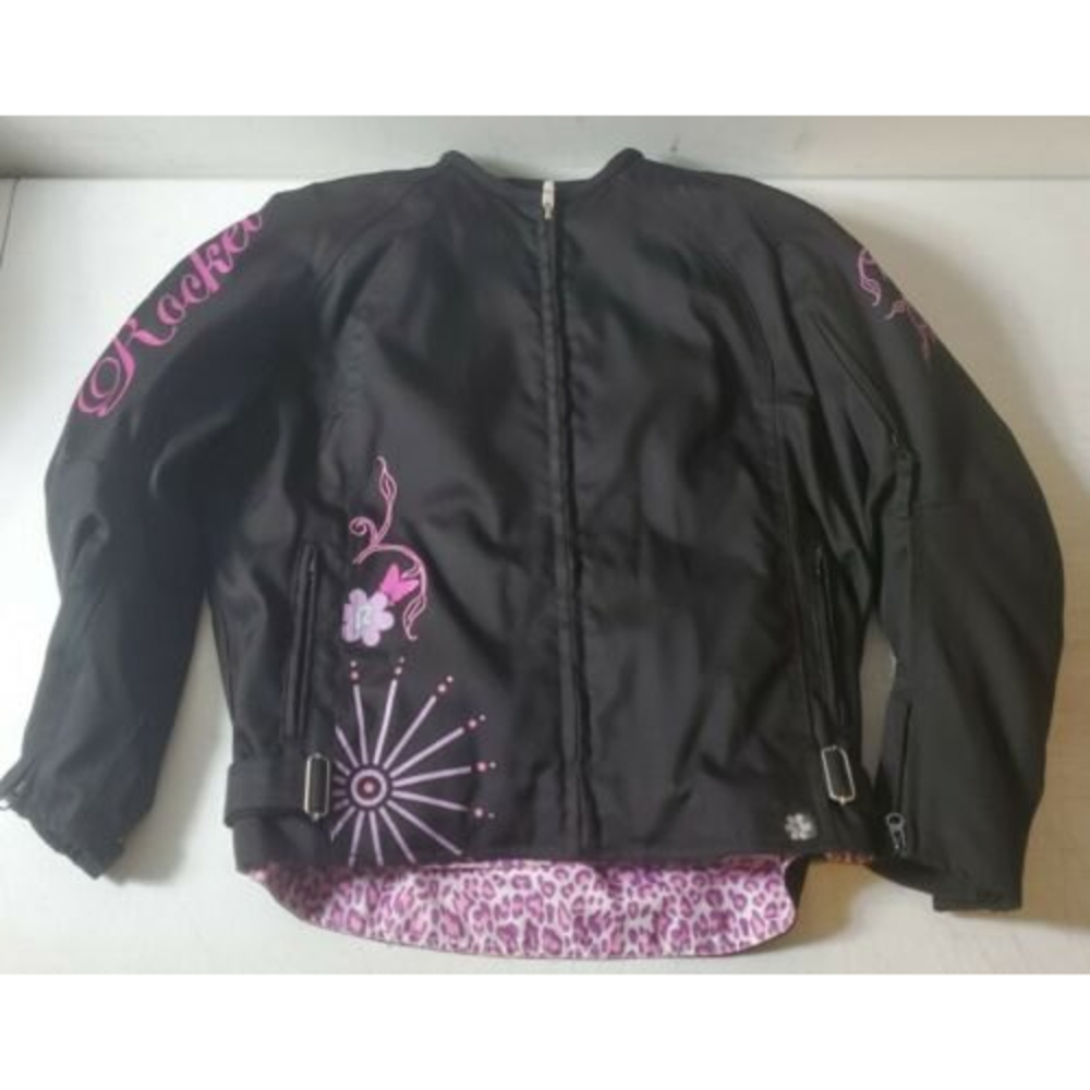 Joe Rocket Motocross/Motorcycle Womens Jacket Size XL Armored Butterflies